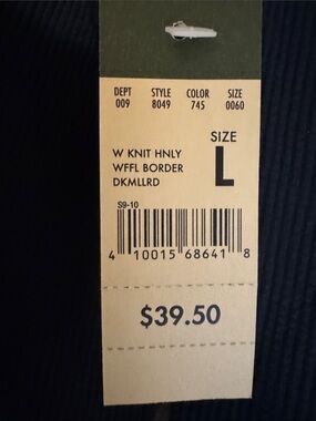 Eddie Bauer Dark Navy Long Sleeve Knit Top